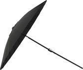 Palmetto parasol met kantelfunctie zwart.