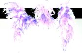 Boa prinses voor kinderen met lurex paars/wit/roze
