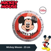 Bal - Voordeelverpakking - Mickey Mouse - 23 cm - 100 stuks