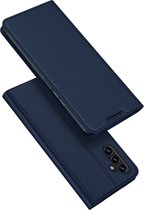 Dux Ducis - Geschikt voor Samsung Galaxy A04s - Slim bookcase hoesje - Donkerblauw