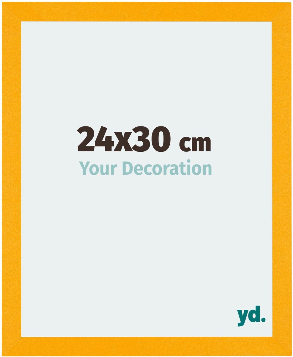 yd. Your Decoration - Fotokader 24x30 cm - MDF - Geel - Mura