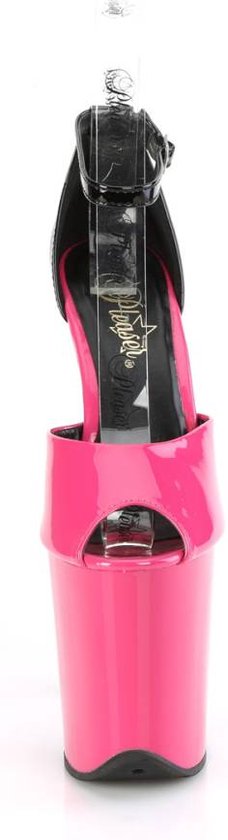 Pleaser - FLAMINGO-868 Sandale à bride de cheville, chaussures de pole dance - US 6 - 36 Chaussures - Rose/ Zwart