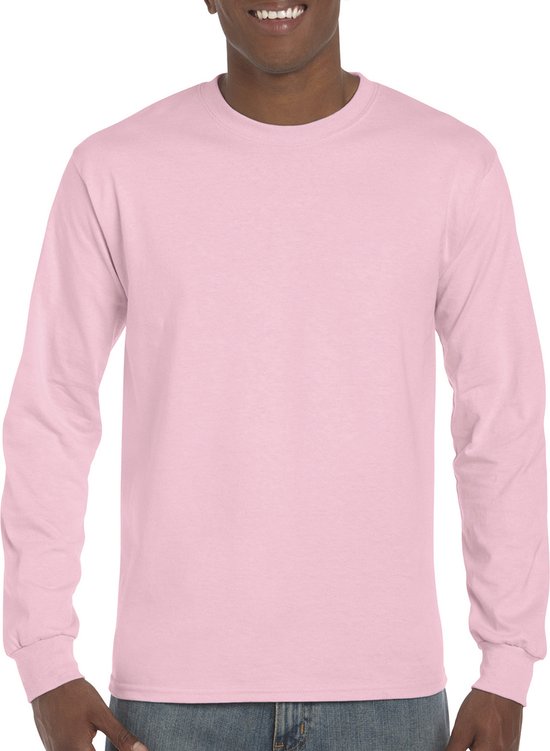 T-shirt met lange mouwen 'Ultra Cotton' Light Pink - L