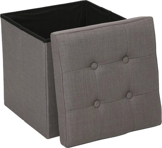 Pouf pliable Lysandre - Grijs