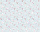 KLEINE BLOEMETJES BEHANG | Engelse stijl - blauw roze wit - A.S. Création Maison Charme