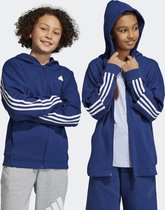 adidas Sportswear Future Icons 3-Stripes Ritsjack met Capuchon - Kinderen - Blauw - 140