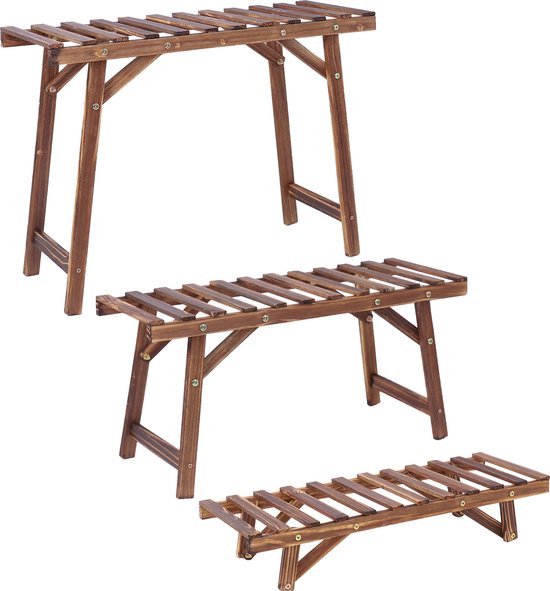 Plantenrek Wandrek Voor Planten Ladder Kast 3 Planken 3 Laags
