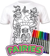 T-shirt Splat - Colorie ton beau T-shirt encore et encore - Elfes autour du champignon - 9 - 11 ans