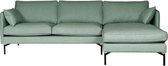 HomingXL Hoekbank Zinnia chaise longue rechts - stof Varese blauw 21 - 2,50 x 1,60 mtr breed