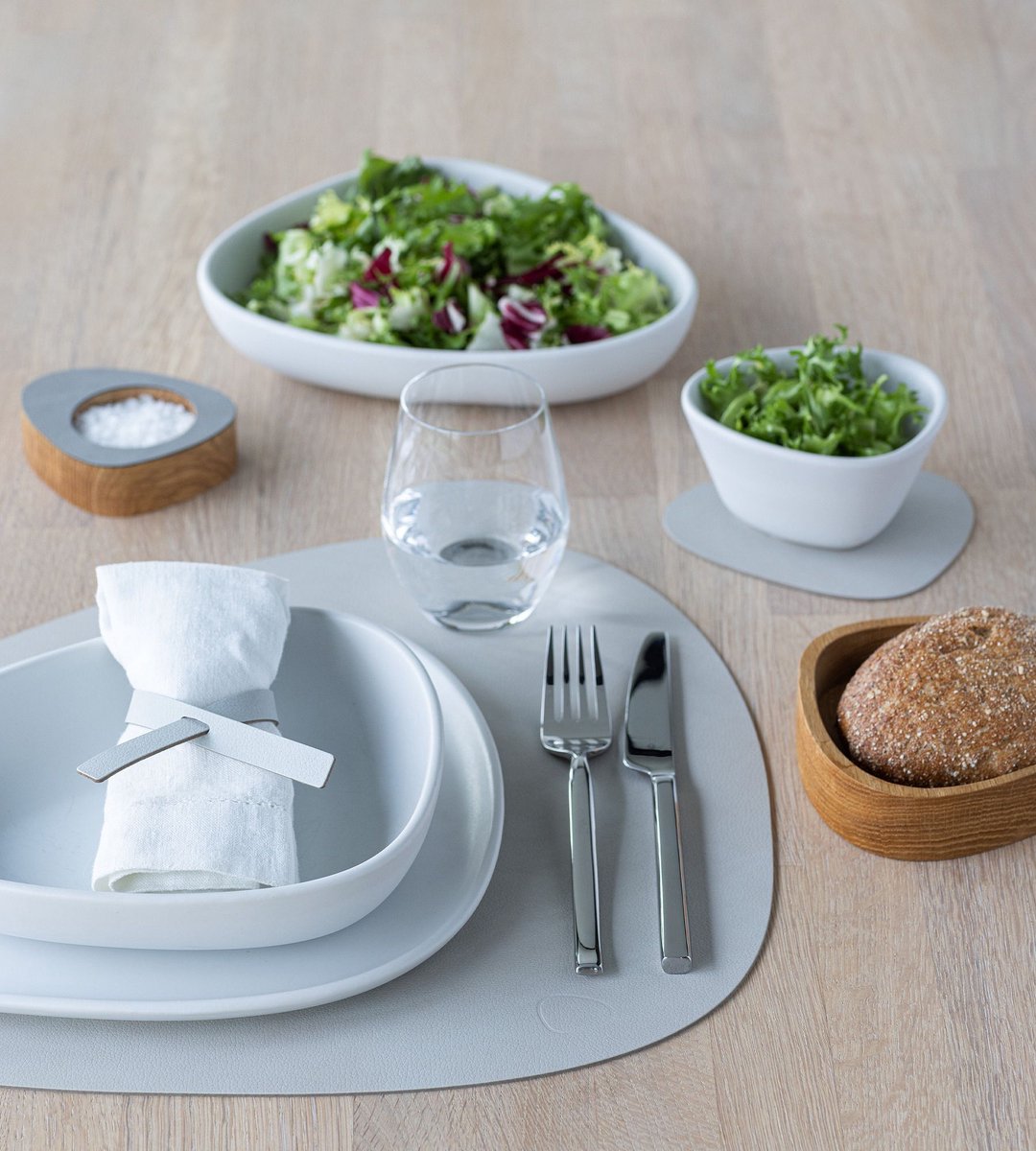 Lind Nupo placemat curve 37x44cm oyster white
