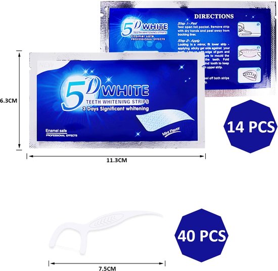 White Teeth / Teeth Whitening Strips, Whitening Strips for Sensitive