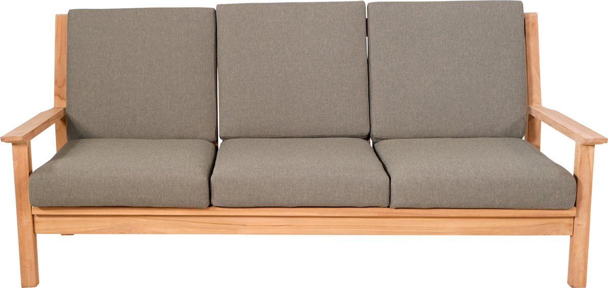 Lesli Living Loungebank Teak 180 cm incl. Kussen