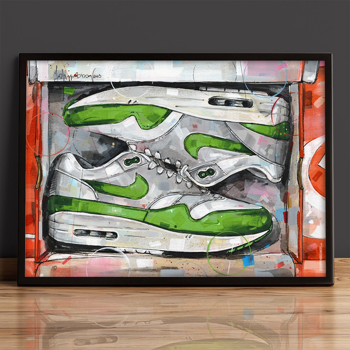 Sneaker kunst poster (50x70cm) *ingelijst | bol.com