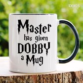 Master has given dobby a mok - Harry potter - Moederdag cadeautje - Hogwarts Legacy - Verjaardag cadeau vrouw - Cadeau voor man - Cadeau voor vrouw - Mok met tekst - Mokken - Best Cadeautjes - Koffie mok