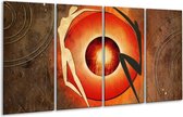 Peinture sur verre moderne | Marron, orange, noir | 160x80cm 4 Liège | Tirage photo sur verre |  F004890