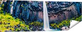 Gards Tuinposter Waterval in IJsland - 150x50 cm - Tuindoek - Tuindecoratie - Wanddecoratie buiten - Tuinschilderij