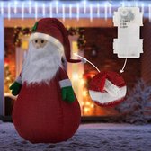 LED Père Noël XXL 140 cm Blanc chaud avec 10 LED en plastique