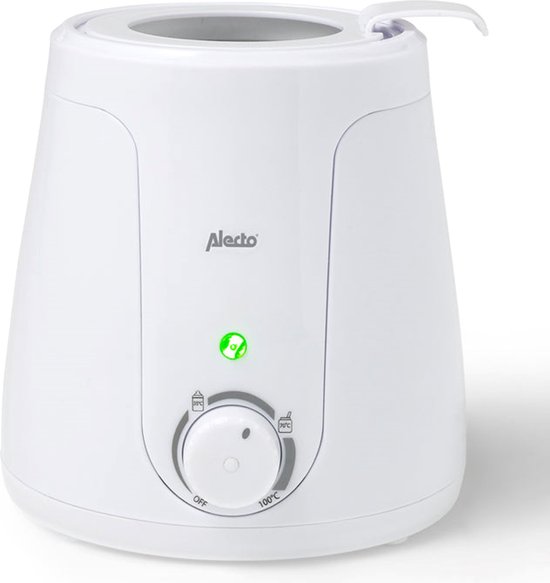 Alecto BW-70 - Flessenwarmer geschikt voor ieder flesje en potje - Snel en gemakkelijk in gebruik - Wit - Veilige flessenwarmer: werkt snel, simpel en gezond - Flessenwarmer met handige functies - 24 maanden garantie - Let op: Op=Op -