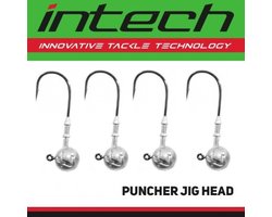 Puncher Jighead Haakmaat 2/0 - 12g - 4 stuks - Loodkop voor Roofvissen - voor Shads & Softbaits