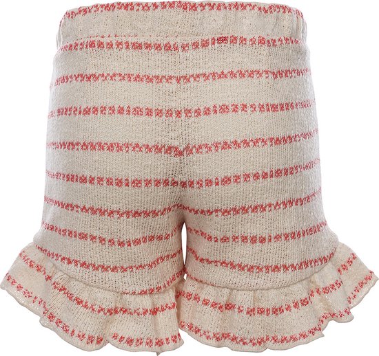 LOOXS Little 2312-7650-228 Meisjes Broek - Maat 110 - ecru streep van 50% Cotton 50% polyester