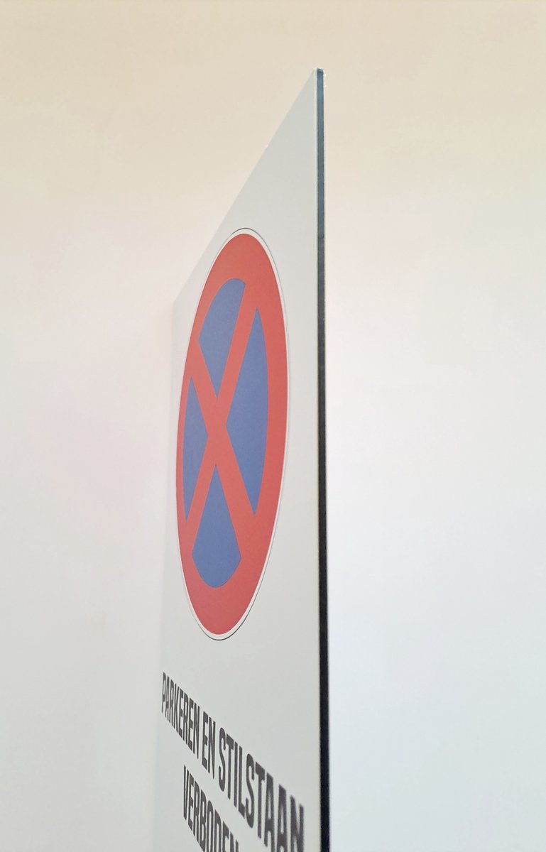Aua Signaletique Parkverbotsschild – „Parking Privé“ Mit Verbotssymbol, Aluminium Dibond 3 Mm, 330 Mm
