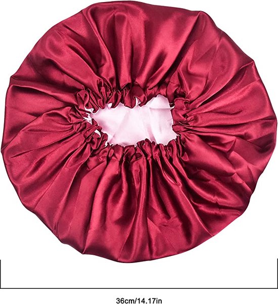 Lot de 2 bonnets de sommeil en satin pour femme Bonnet soyeux pour cheveux