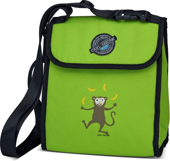 Carl Oscar Pack n' Snack™ - Cooler Rugzak- Aap - Groen Dubbel ...