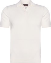 Cappuccino Italia - Heren Polo SS Plain Tricot Polo - Wit - Maat XL