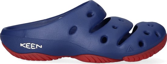 Keen Yogui Heren Slippers Blue Depths/Red Carpet