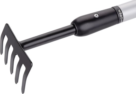 BLACK+DECKER Tuinhark 5-Tands - Verstelbaar 66 tot 100 CM - Koolstofstaal, Glasvezel en PVC - Oranje/Zwart van BLACK+DECKER — afbeelding 4