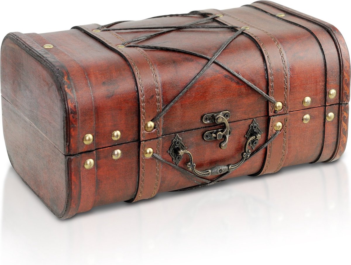 FANCYWUXI Antique Coffres Au Trésor En Bois Petit Coffre Vintage Retro Pour Ranger Des Colliers Boucles D Oreilles Bagues 15 12 7 5cm 1446689411