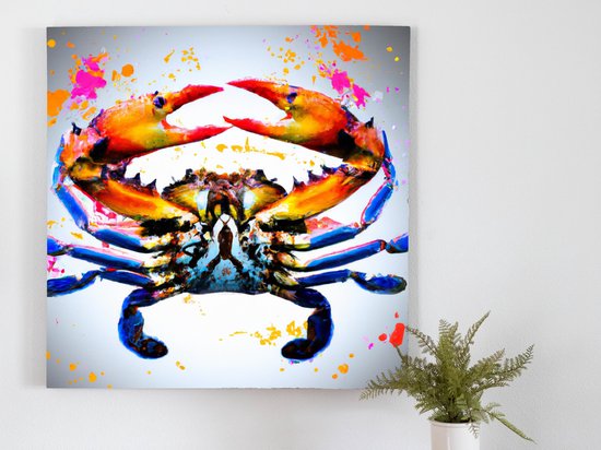 Crusty Crab kunst - 30x30 centimeter op Plexiglas | Foto op Plexiglas - wanddecoratie
