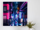 The city sleeps kunst - 40x40 centimeter op Plexiglas | Foto op Plexiglas - wanddecoratie