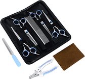 Hondenschaar / scissors for dogs and cats, dog grooming scissors, pet comb \ hondenverzorgingsschaar, set 7