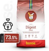 Husse Lam en Rijst Giant - Hypoallergeen Hondenvoer, Hondenvoeding Droog, Hondenbrokken Hypoallergenic - 2 x 12,5 kg