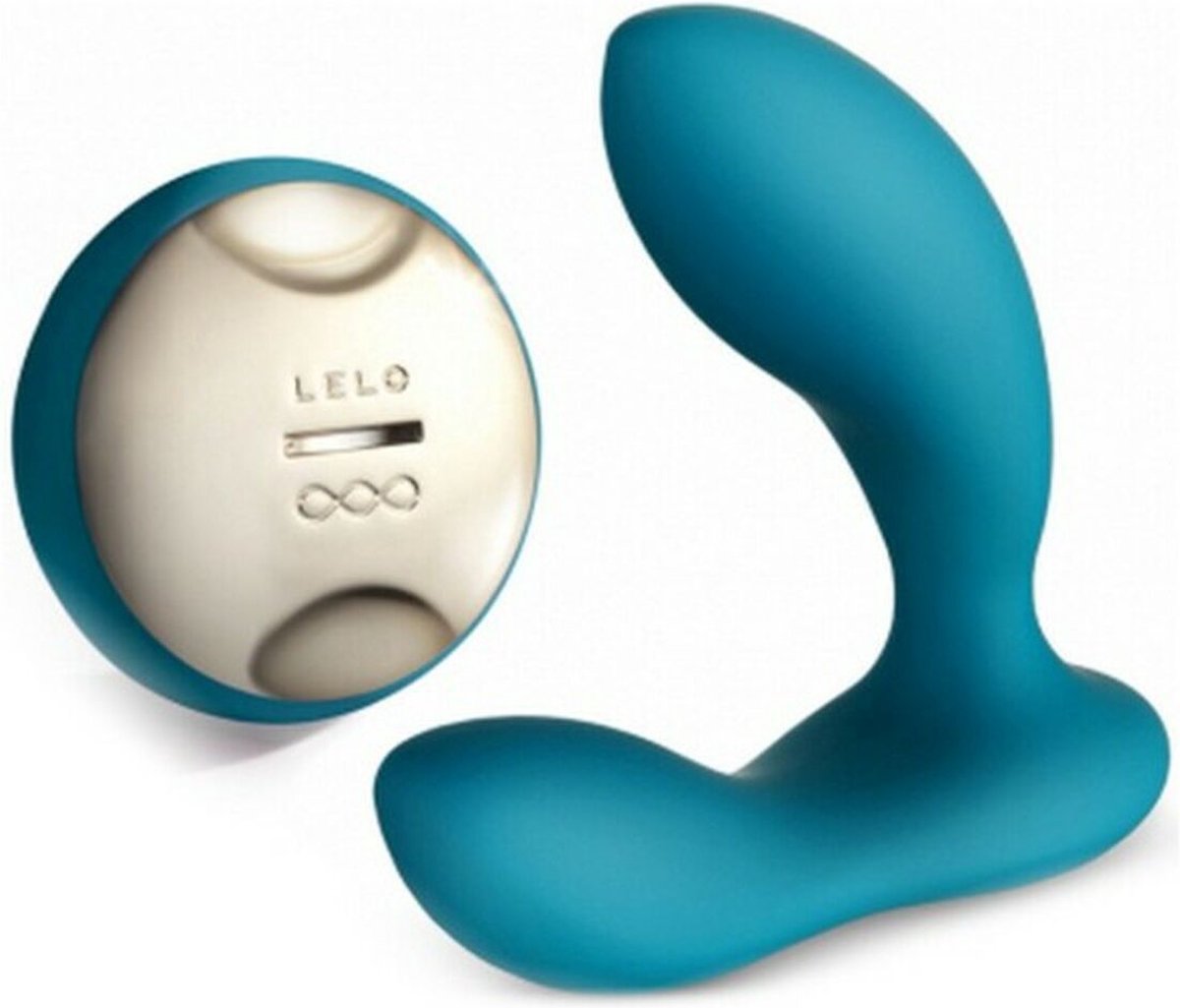 LELO HUGO Prostaatstimulator voor de Man Ocean Blue, op Afstand Bedienbaar Vibrerend Prostaatstimulerend Speeltje voor Mannen