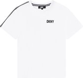 DKNY D25E18 T-shirt Met Korte Mouwen Unisex - White - 10 jaaren
