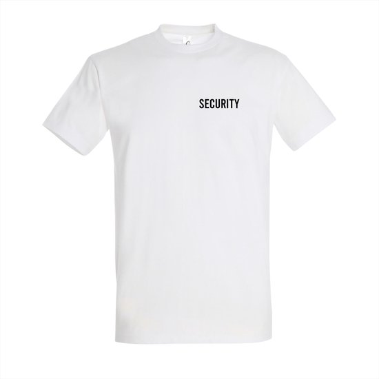 Security T-shirt - T-shirt wit korte mouw - Maat M