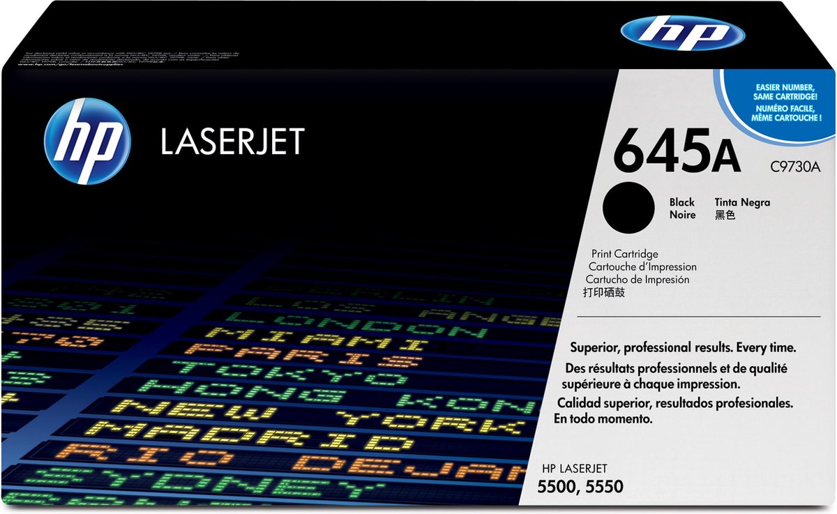 HP 645A zwarte LaserJet tonercartridge (C9730A) Zwart
