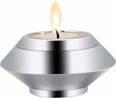 Mini urn - Waxinelichthouder - Zilver kleurig - Met waxinelichtje - Kaars