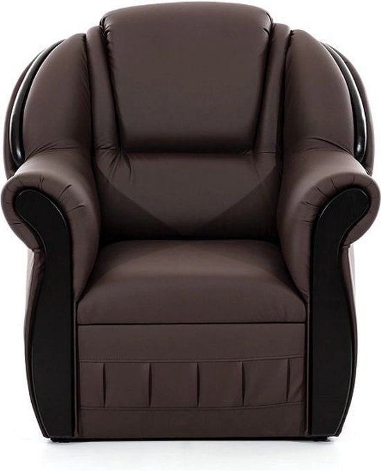 Fauteuil stoffen kunstleer fauteuil TV fauteuil gestoffeerde fauteuil  springkern... | bol.com