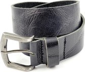 Kidzzbelts Jongenskinderriem JeansVintage 1648 - Zwart - 55 cm