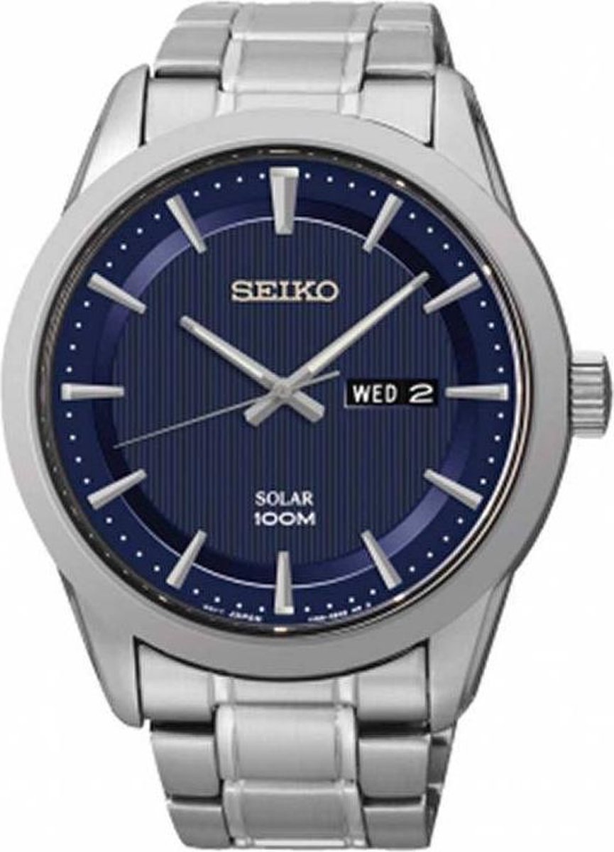 Seiko Solar SNE361P1 - Heren - Horloge - 43 mm - Seiko