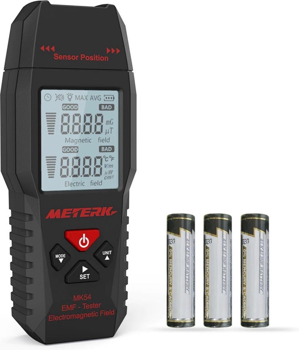 Compteur EMF Portable – Gaussmètre – F4A0 – Avec Batterie 9V