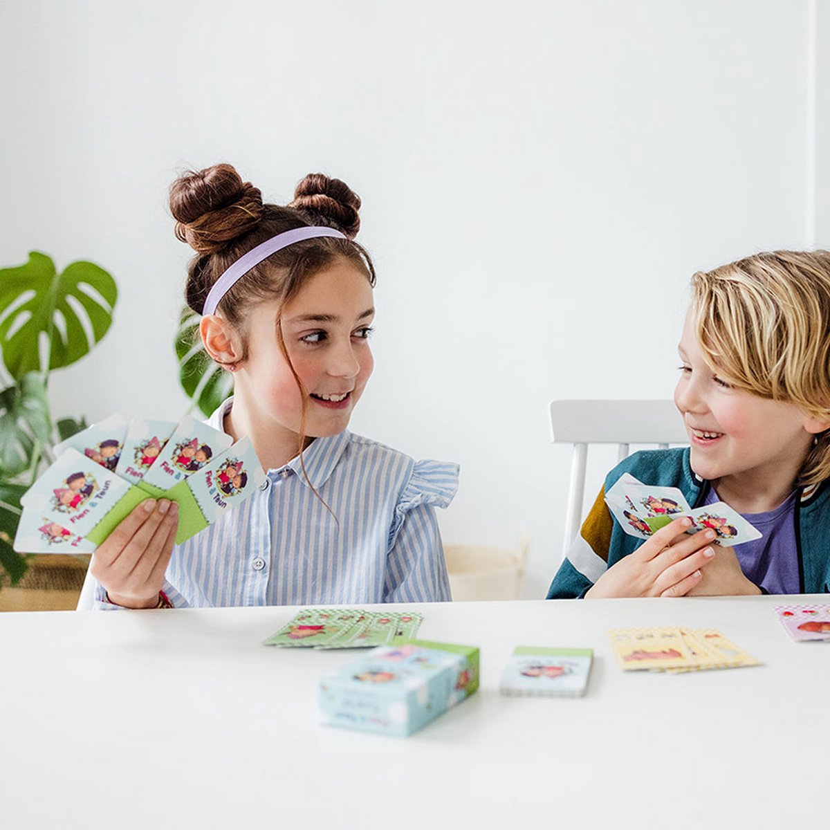 Fien & Teun kwartet - boerderij thema, educatief spel cadeautip - 32 kaarten, 8 kwartetten - vanaf 3 jaar - Bambolino Toys — afbeelding 11