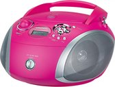 Grundig GRB 2000USB Digitaal 15W Roze, Zilver CD radio