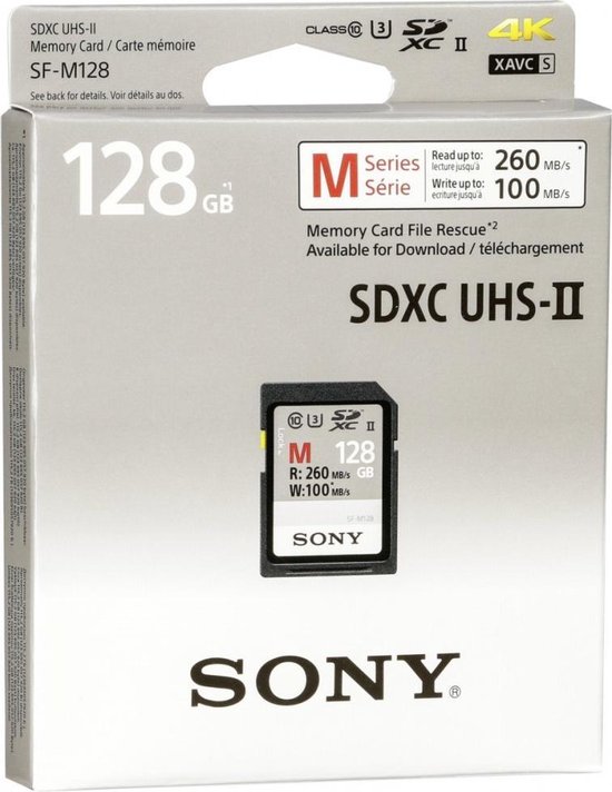 Sony Memory Card Professional SD Card 128GB - CL10 UHS-II R260 W100 - Sony
