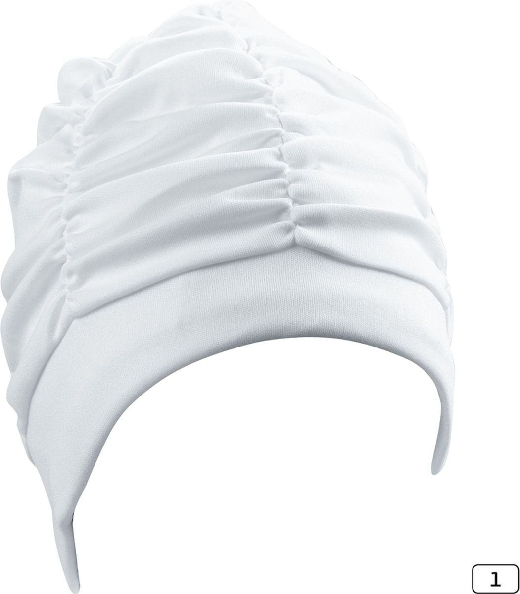 Dames stoffen badmuts, wit