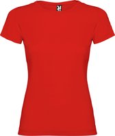T-shirt 'Jamaica' dames met korte mouwen Rood - 1/2 jaar