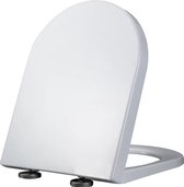 Verstelbare U-vormige toiletbril-WC bril-Optimale Comfort en Stijl -wit